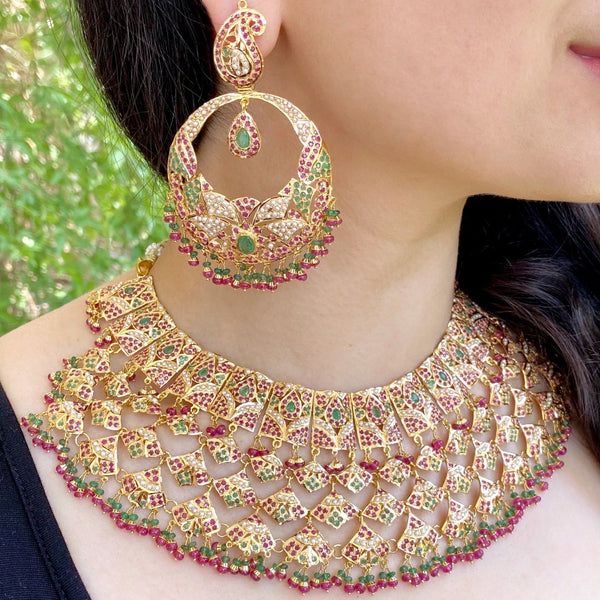 Handmade Traditional Jadau Jewellery in Gold and Silver