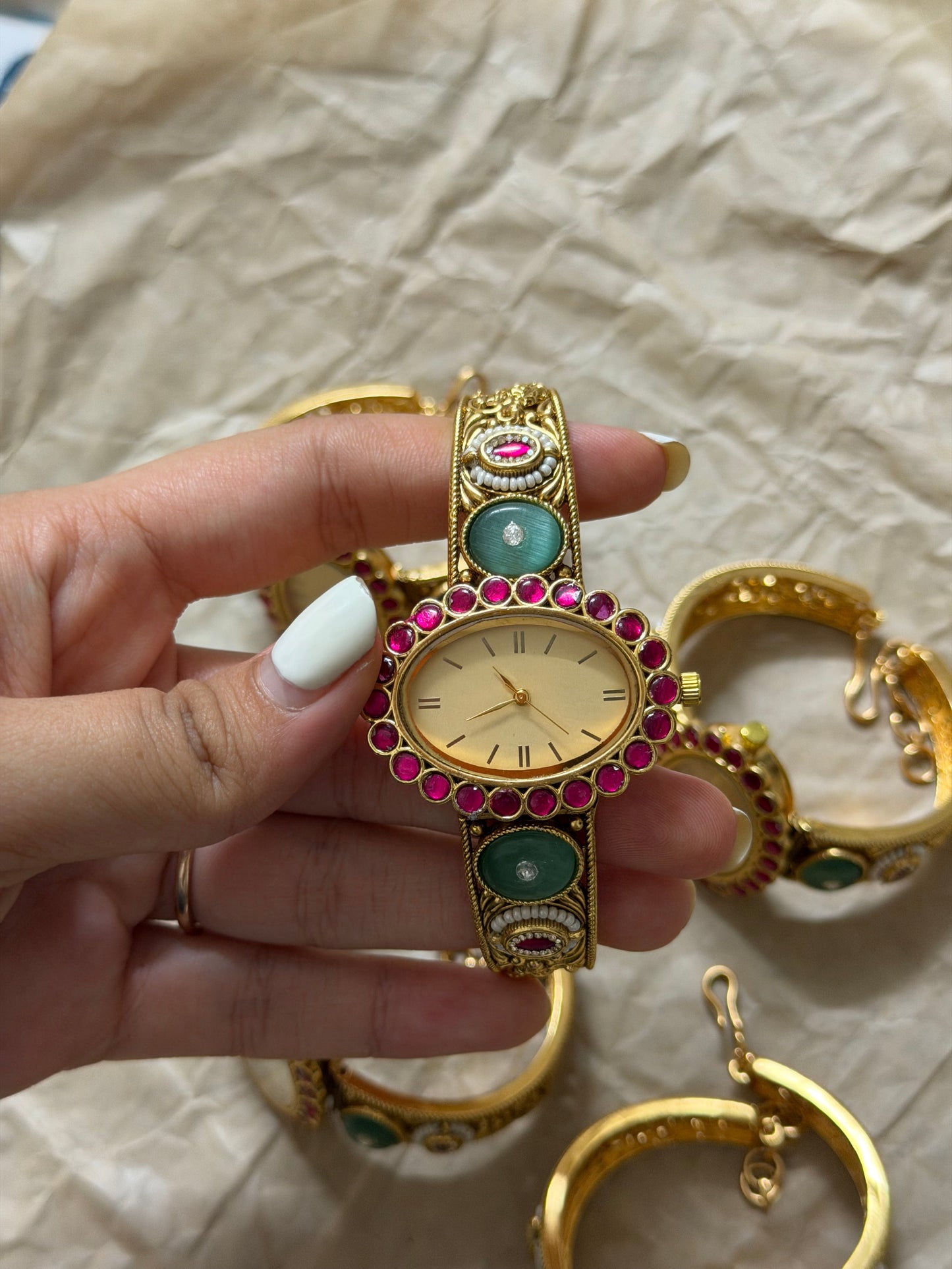 Aadhya Antique Designer Watch Bracelet