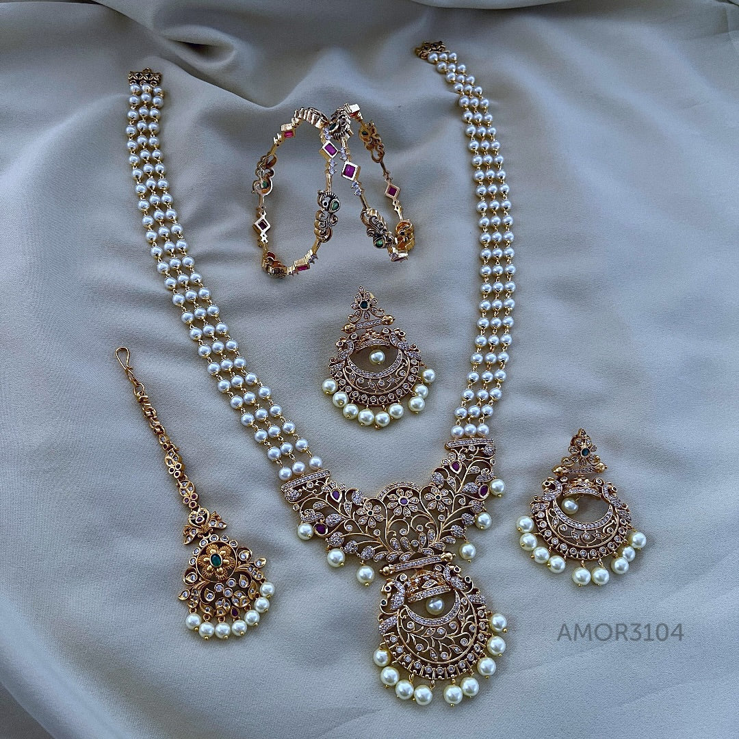 Antique Polished Combo Set With Kangan
