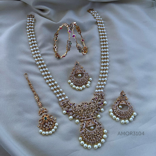 Antique Polished Combo Set With Kangan