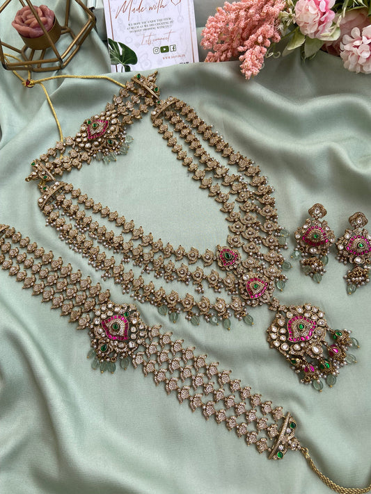 Victorian Bridal Necklace Combo set