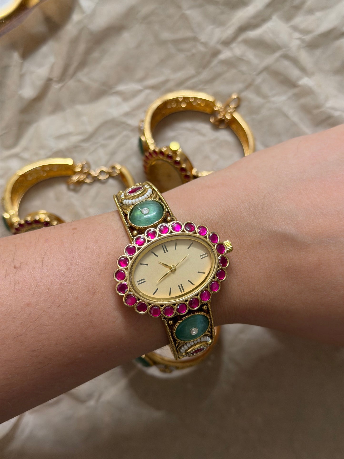 Aadhya Antique Designer Watch Bracelet
