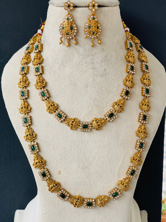 Multi Stone Goddess Pearl Beads Bridal Set (Copy)
