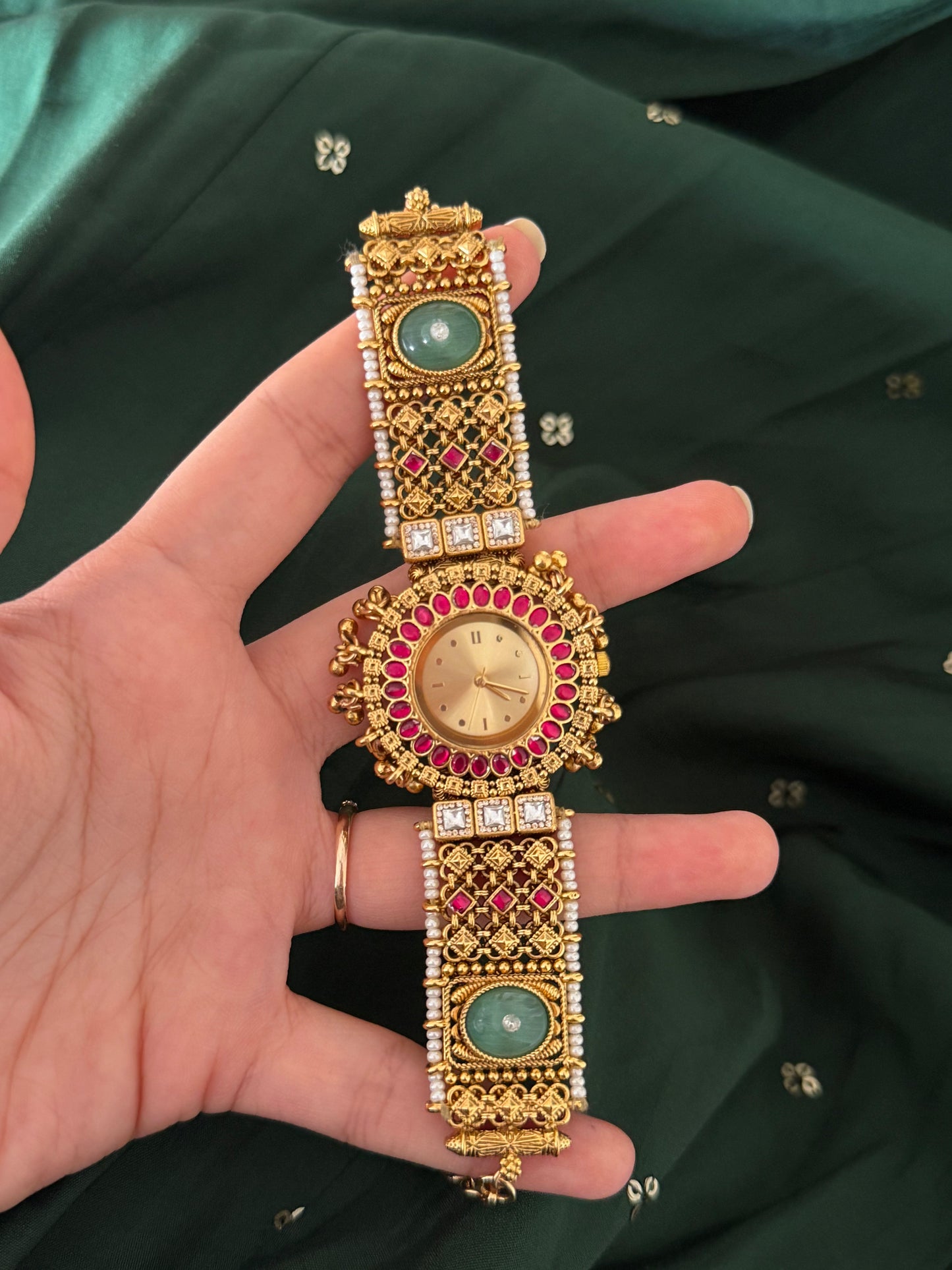 Maanvi Antique Designer Watch Bracelet