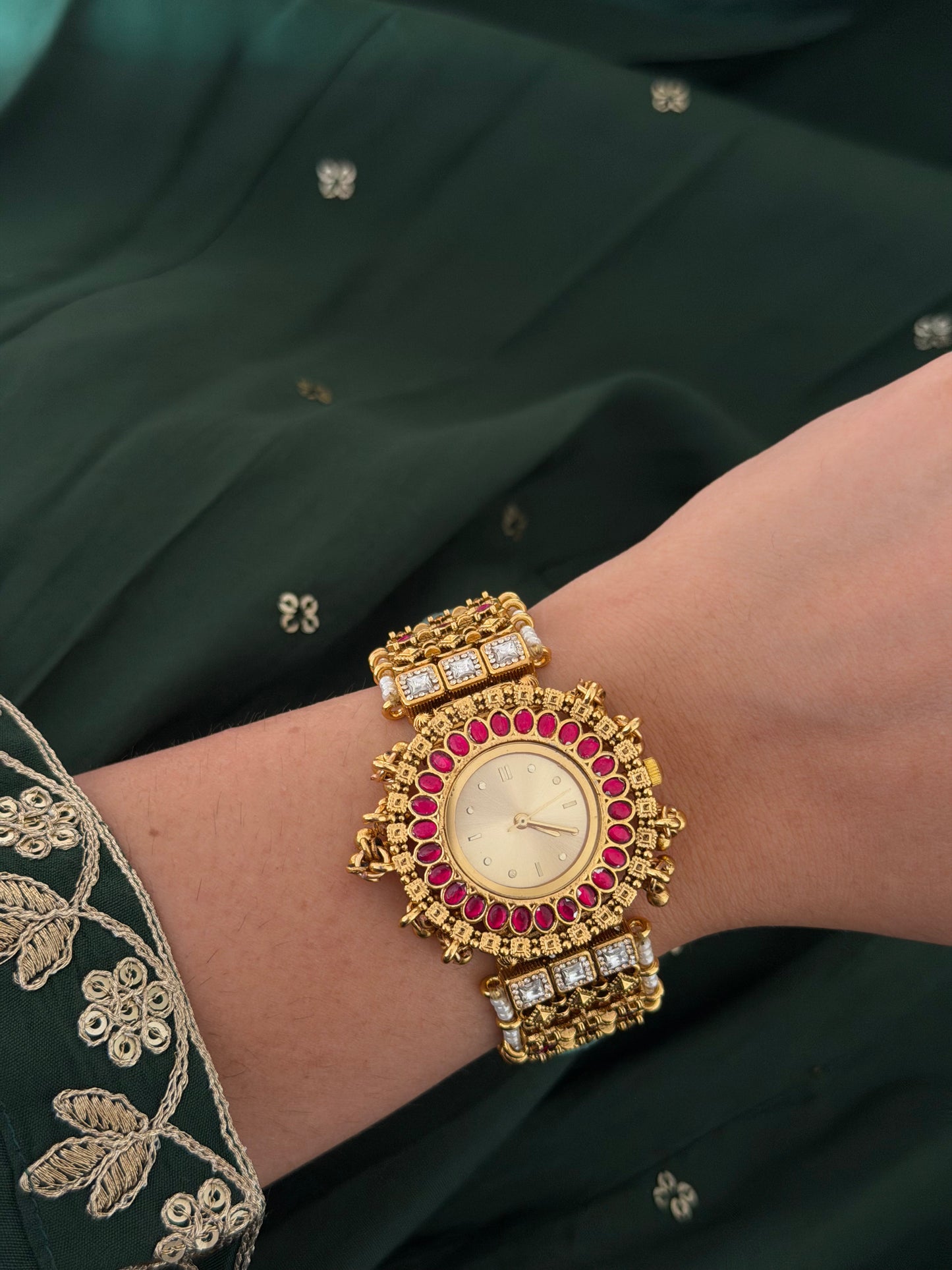 Maanvi Antique Designer Watch Bracelet