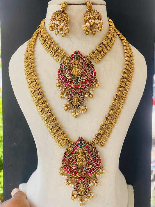 Multi Stone Coin Goddess Bridal Set