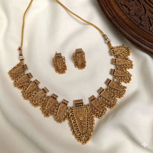 Elephant Netti Pattam necklace