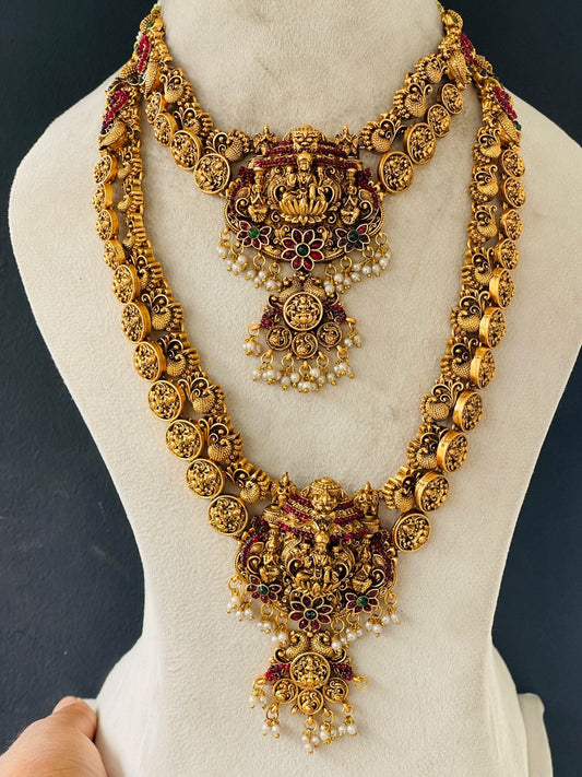 Multi Stone Goddess Two Layer Bridal Set