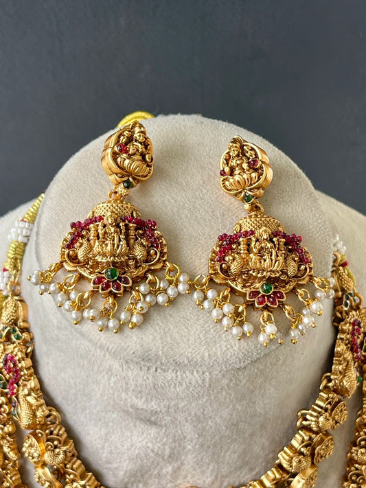 Multi Stone Goddess Two Layer Bridal Set